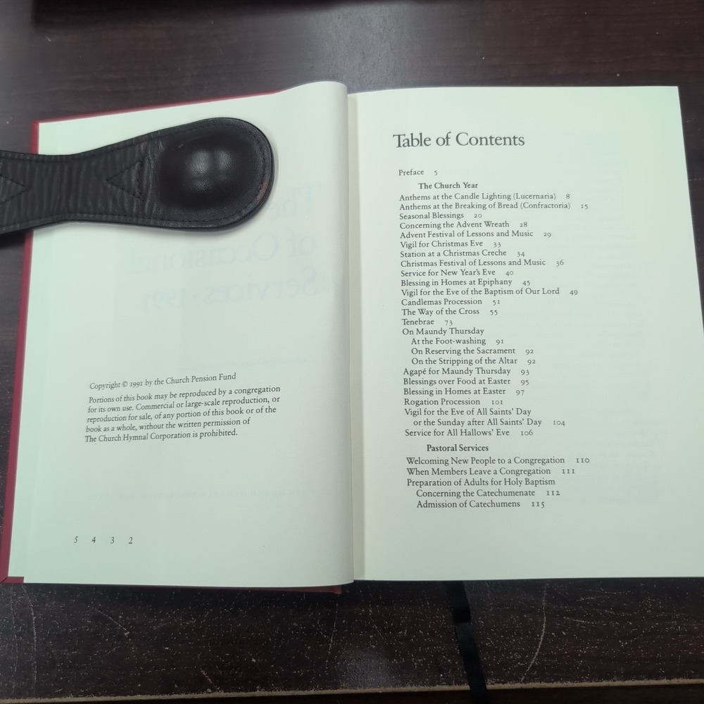 The Book of Occasional Services 1991 Episcopal Church Red Hardcover 089869227X - Picture 3 of 3